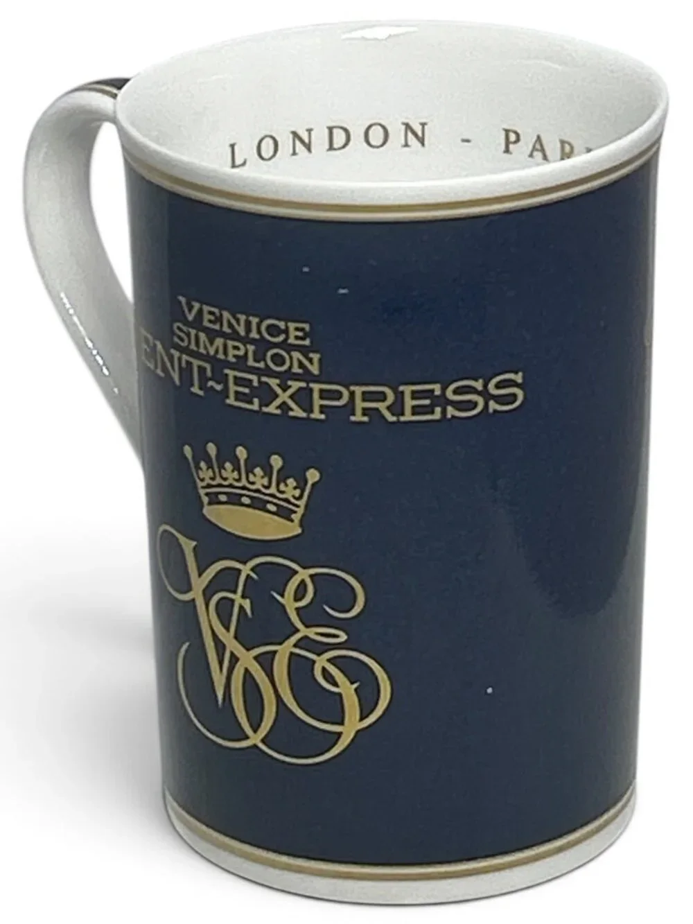 Official Orient Express Fine Bone China Mug Cup Gold 24K England Train VSOE